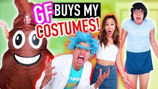 GIRLFRIEND BUYS MY HALLOWEEN COSTUMES! | 2017