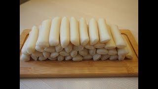 Корейская кухня: карэ тток (가래떡) или рисовые брусочки для ттокбокки