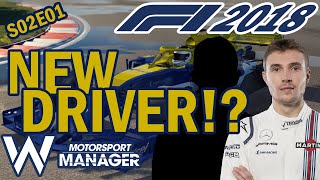 NEW SEASON, NEW DRIVER!? | WILLIAMS: THE RESURRECTION #18 (S02E01) | MOTORSPORT MANAGER, REAL F1 MOD