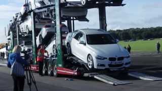 Eddie Stobart Car Transporter Unloading @ Stobart Fest 2013