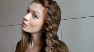 Французская коса из 4-х прядей, Красивая коса-ободок by AnaLisboa