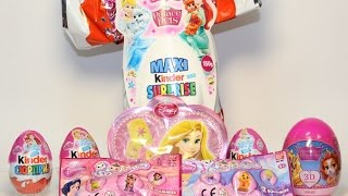 Kinder Mix. "Принцессы Disney и Королевские питомцы",Киндер Maxi,Squinkies.