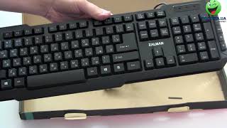 Распаковка Клавиатуры проводной Zalman ZM-K200M USB Black из rozetka.com.ua
