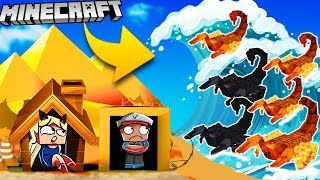 ? BAZA VS TSUNAMI SKORPIONÓW - MINECRAFT TSUNAMI CHALLENGE | Vito VS Bella