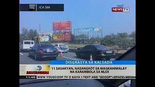 BT: 11 sasakyan, nasangkot sa magkahiwalay na karambola sa NLEX