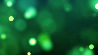 Green particles Relaxing Screensaver video