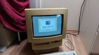 Apple Macintosh Performa 500 series 580CD quick test run demonstration