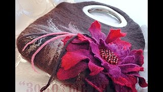 Идеи сумок своими руками - сумки из шерсти необычной красоты, сумки из войлока