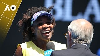 Venus Williams on court interview (2R) | Australian Open 2017