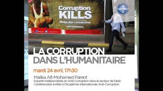 La corruption dans l'aide humanitaire conférence bioforce avril 2018