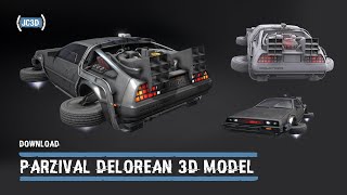 Ready Player One - Parzival's DeLorean - 3D Model