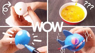 Artist puts too much effort into decorating 9 Easter Eggs.