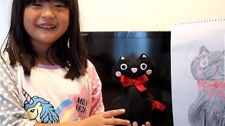 478_7歳小学一年生『夏休み自由工作：手作り猫のぬいぐるみ』7 years old