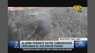 En Masagua Escuintla sale humo de la tierra