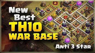 New Best TH10 Anti 3 Star War Base | Base #7 | Clash Of Clans | 2017 |
