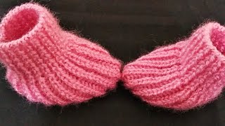 Very Easy Baby Booties / Socks | Knitting Baby Socks | Natural Style