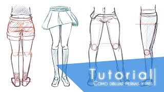 Tutorial ۰•●Como dibujar pies y piernas●•۰