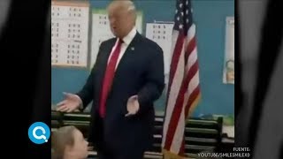 Niños se asustan cuando Donald Trump entra a su escuela | Qué Importa