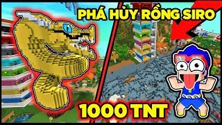 MINI WORLD: PHONG CẬN TV THỬ THÁCH 24H PHÁ HỦY RỒNG THẦN CỦA SIRO BẰNG 1000 TNT TRONG LÀNG HERO TEAM