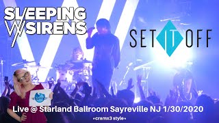 Sleeping with Sirens & Set it Off LIVE @ Starland Ballroom NJ 1/30/2020 *cramx3 concert experience*