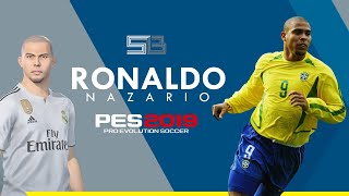 Ronaldo Nazario - PES 2019 (Stats, Face & Body)