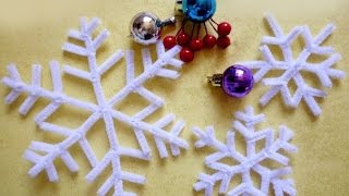 СНЕЖИНКА ИЗ СИНЕЛЬНОЙ ПРОВОЛОКИ