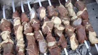 шашлык из баранины с простым но вкусным маринадом