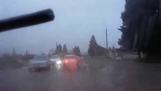 Yağışın dağıtdığı Lənkəran-Lerik yolu, aeroportun qabağı, Darquba