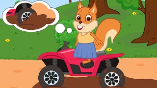 Famille d'Écureuil - Quad Coincé Vidéos Animé 2020 en Français 13+