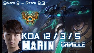 MaRin CAMILLE vs GNAR Top - Patch 8.3 KR Ranked