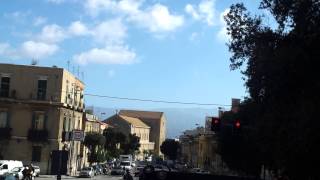 TOURING SICILY MESSINA CITY ITALY EUROPE TOUR BUS