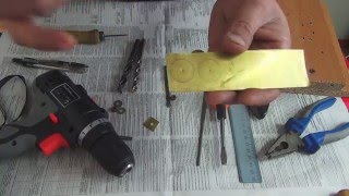 Латунные шайбы для складного ножа своими руками