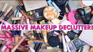 MASSIVE MAKEUP DECLUTTER + ORGANIZATION! ?