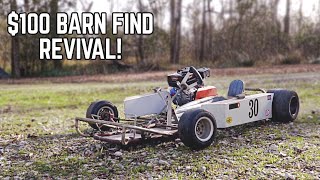 We Bought a Rare 100+ MPH Vintage Racing Go Kart (for $100!!)