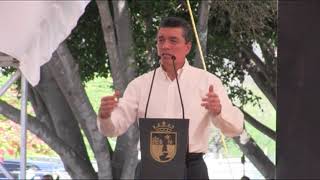 Gobernador Rutilio Escandón entrega reconocimientos a escuelas resilientes.