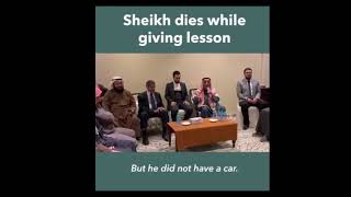 Sheikh dies while giving lesson ( Beautiful ending with Shahadah La ilaha illa Allah )