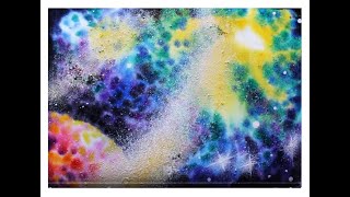 Как нарисовать космос акварелью поэтапно. Как ребенку нарисовать космос