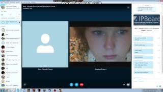 Skype: Девка под спайсом показала еб@ло на вэбку.