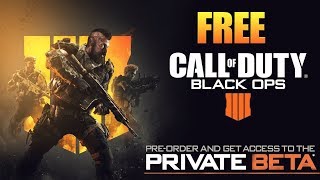 FREE BO4 BETA CODES GIVEAWAY! (PS4)