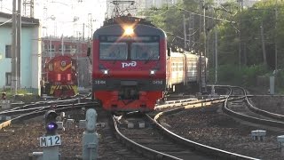 Электропоезд ЭД4М-0450 станция Москва-Пассажирская-Смоленская