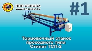 Торцовочный станок проходного типа Стилет ТСП-2