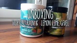 Unboxing Tropical Rain & Lemon Lime Gfuel!