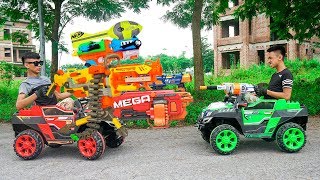 Battle Nerf War: Commando Force Nerf Guns Enemy Group Fight Tank War
