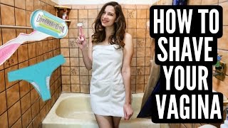 HOW TO SHAVE YOUR VAGINA!!! + DEMO!