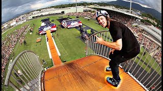 ROLLERBLADES vs MEGA RAMP!