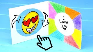 Двигающаяся ОТКРЫТКА Игрушка | СМАЙЛИК меняющий лицо