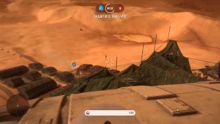 STAR WARS™ Battlefront™ Как нагинать на кораблике xD (Зона выброски/планета Tatooine/Салластанец)