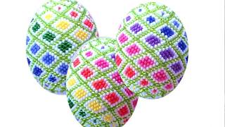 Писанка з Бісеру  Універсальна схема  Ч.3 / Пасхальное Яйцо Бисером / Beaded Easter Eggs