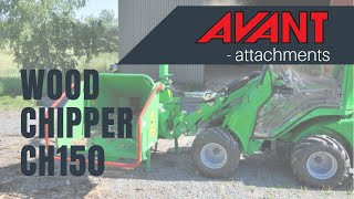 Avant attachments: Wood chipper CH150 heavy duty
