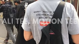 Supreme drop, motion tees, Ali tees, rare supreme jacket